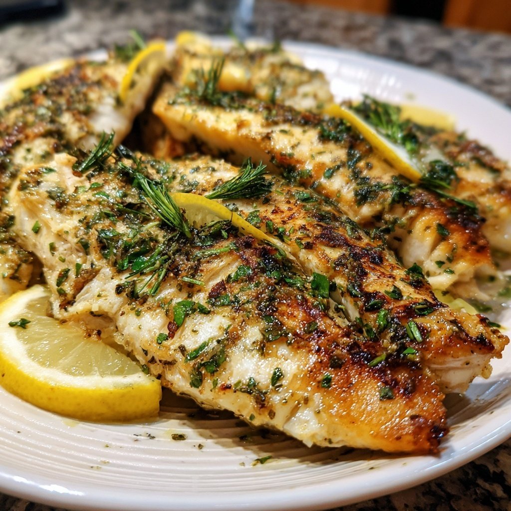 Gesund & Leicht Zitronen-Gegrillter Fisch