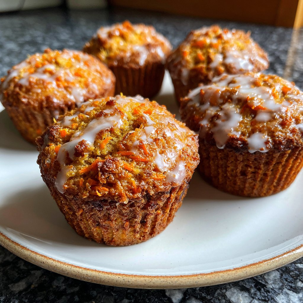 Saftige Karottenmuffins ohne Zucker