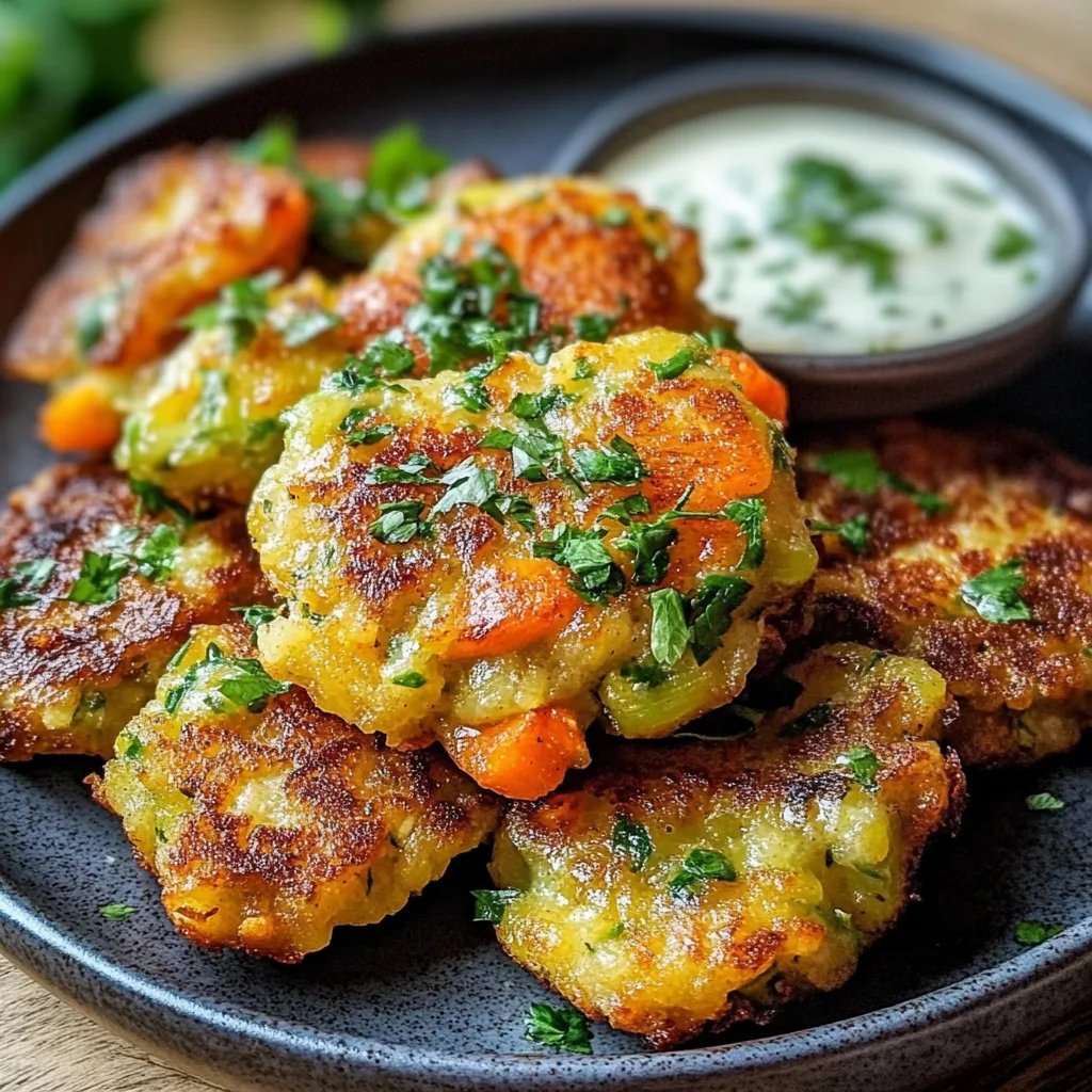 Gemüseschmarrn mit Kräuterdip