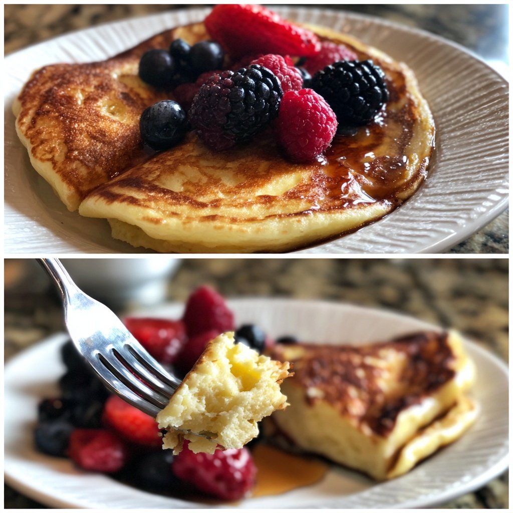 Pfannkuchen mit Proteinmehl