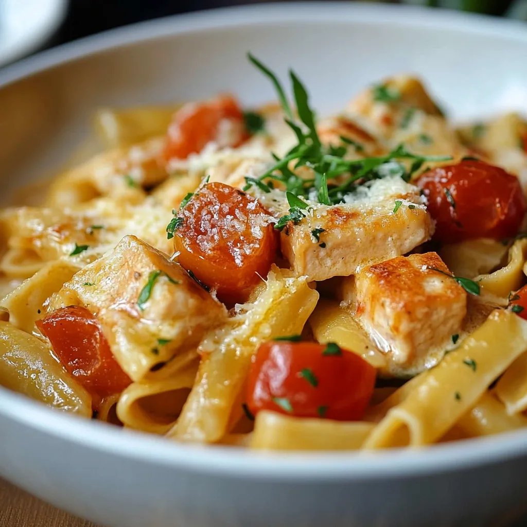 Ofen-Lachs-Pasta mit Tomaten