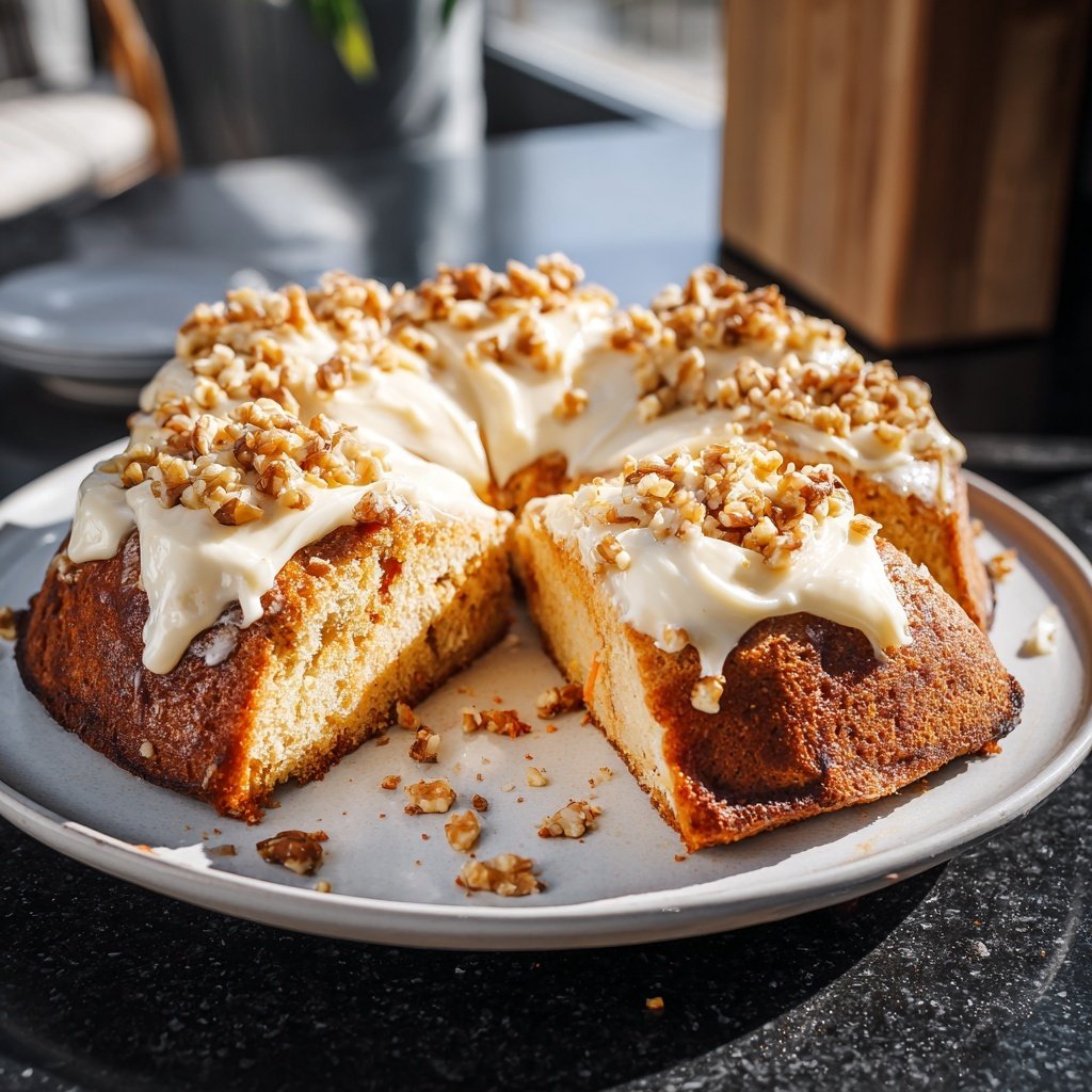 Karottenkuchen Mit Frischkäse Topping