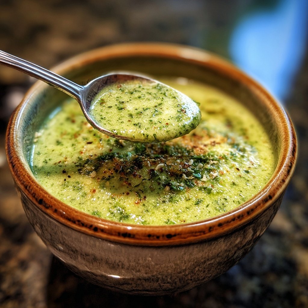 Brokkoli Suppe Mit Frischkäse Und Kräutern