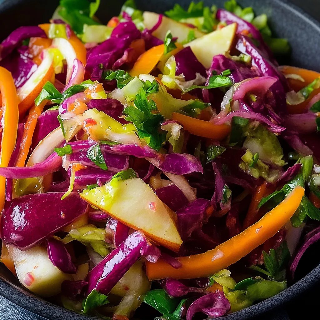 Gekühlter Rotkohl mit Apfelvinaigrette