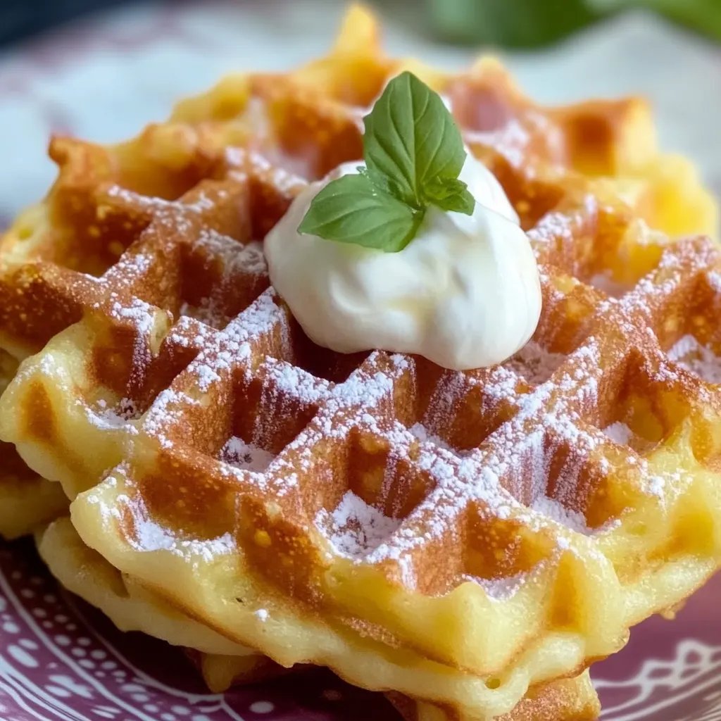 Knusprige Waffeln aus Kartoffeln