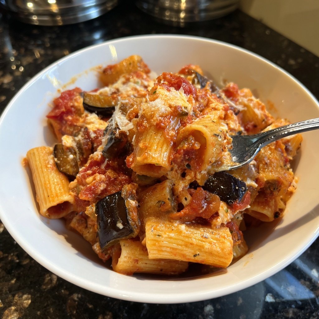 Internationale Küche Italienische Pasta alla Norma