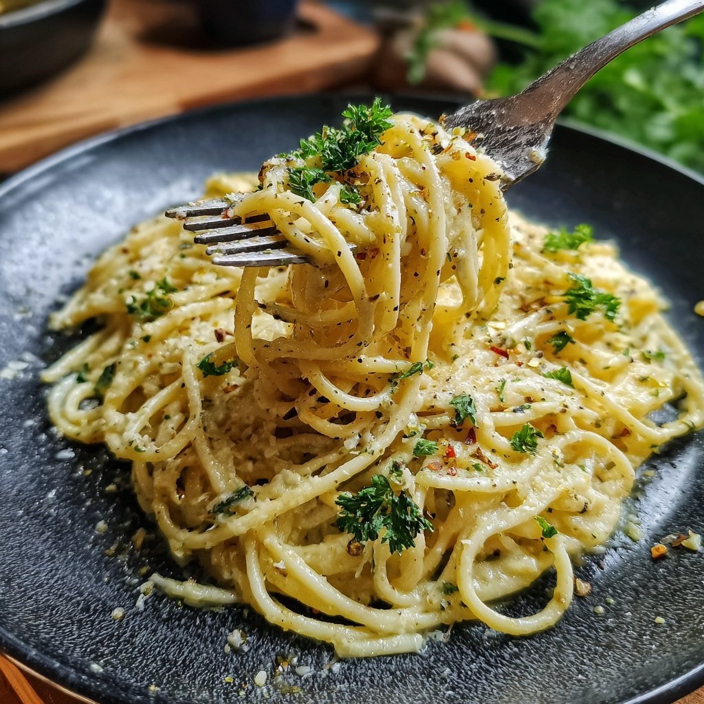 Schnell & Einfach 15-Minuten Knoblauchpasta