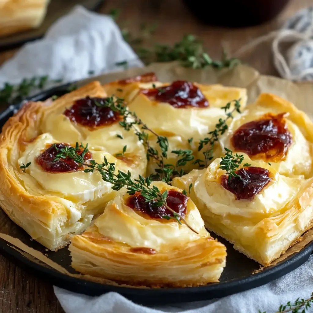 Camembert Blätterteig Häppchen