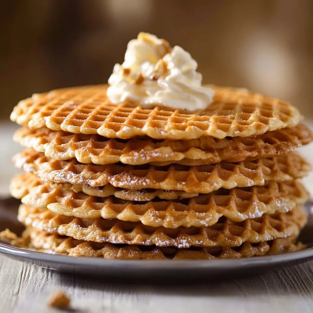 Hausgemachte Stroopwafels