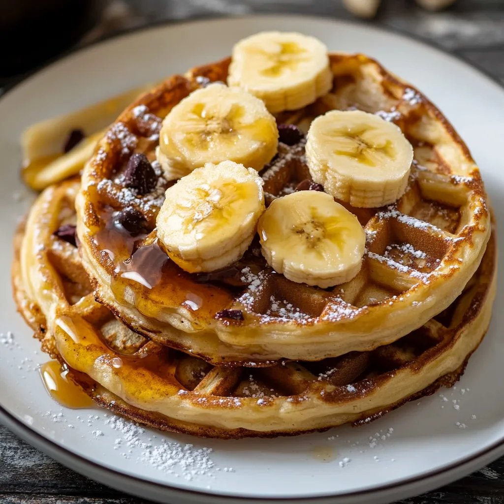 Bananen-Waffeln