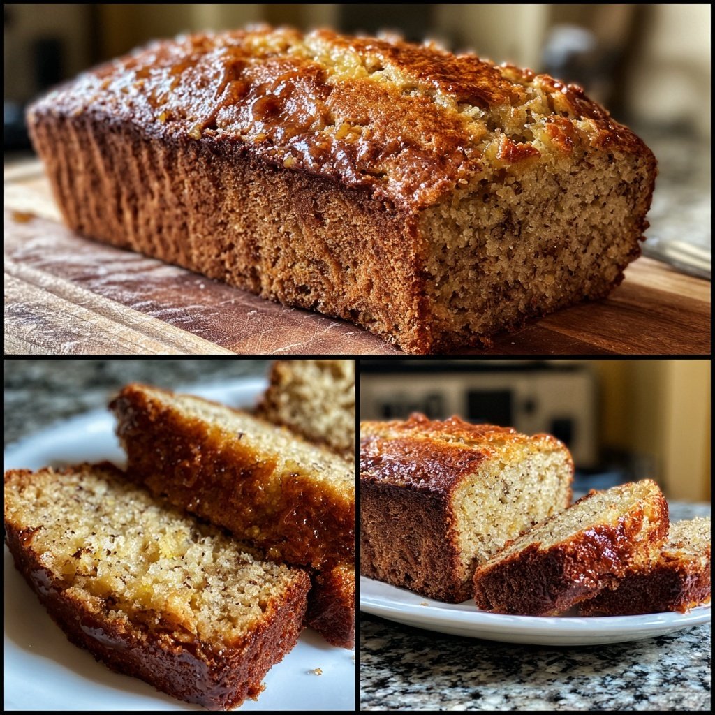 Bananenbrot mit Ahornsirup
