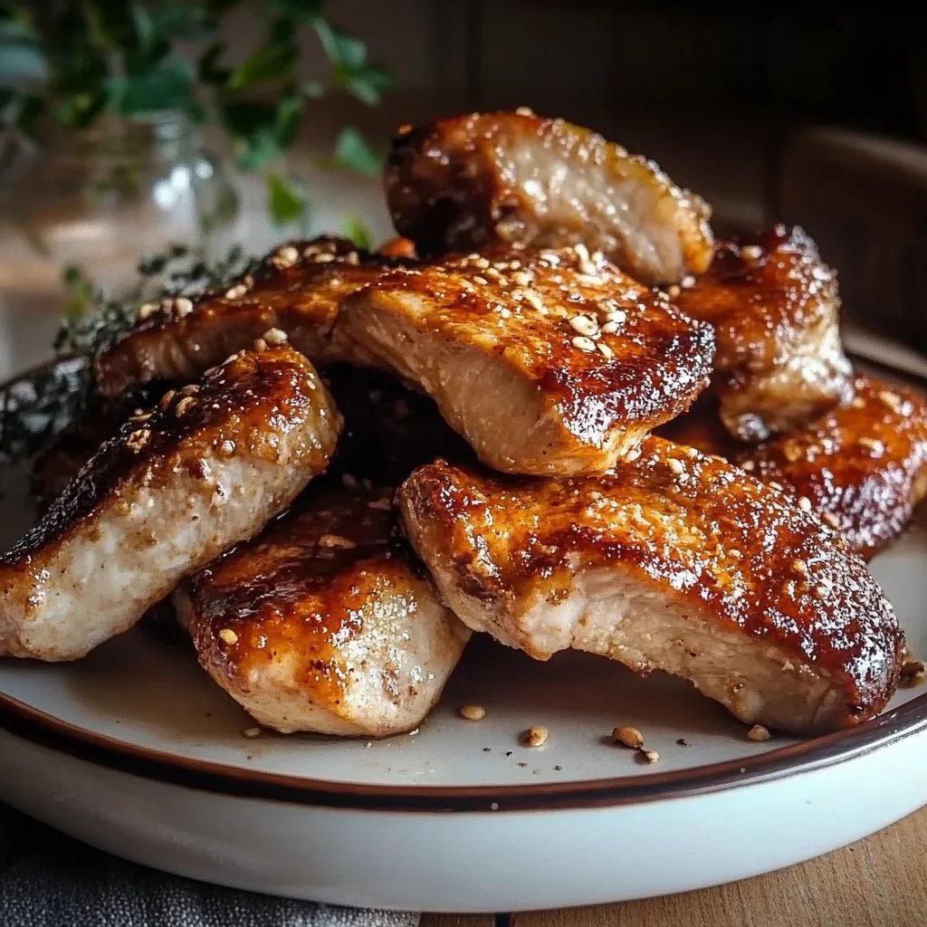 Honig-Knoblauch-Hühnchen