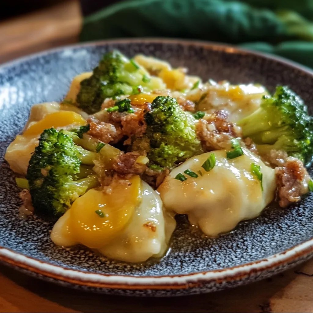 Rosenkohl-Brokkoli-Hack Auflauf