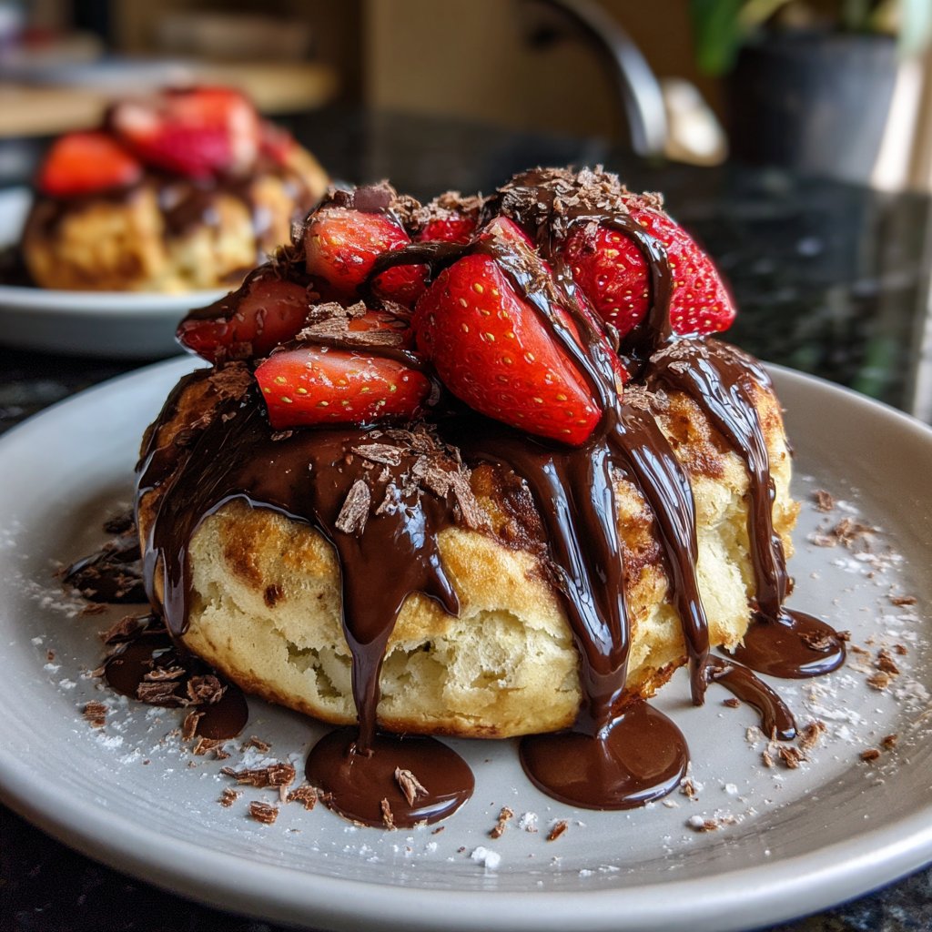 Pfannkuchen mit Schokolade