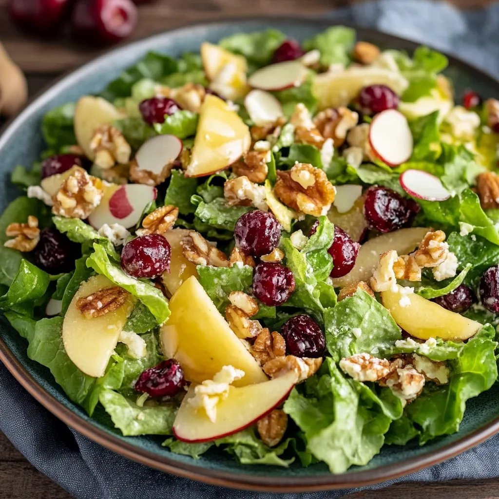 Apfel-Cranberry-Walnuss-Salat