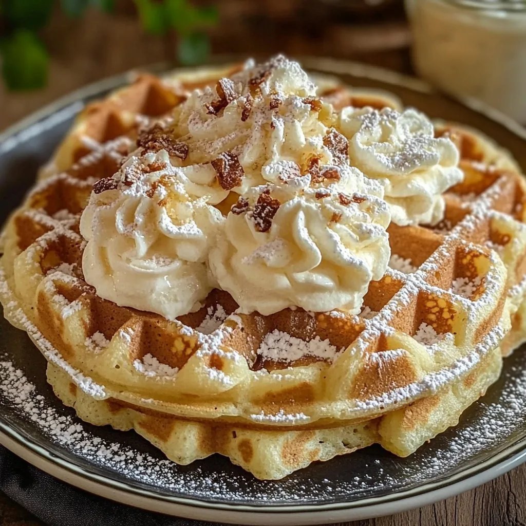 Käsekuchen Waffeln mit Quark